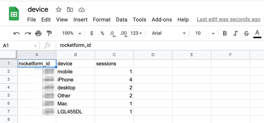 view form reports in CSV