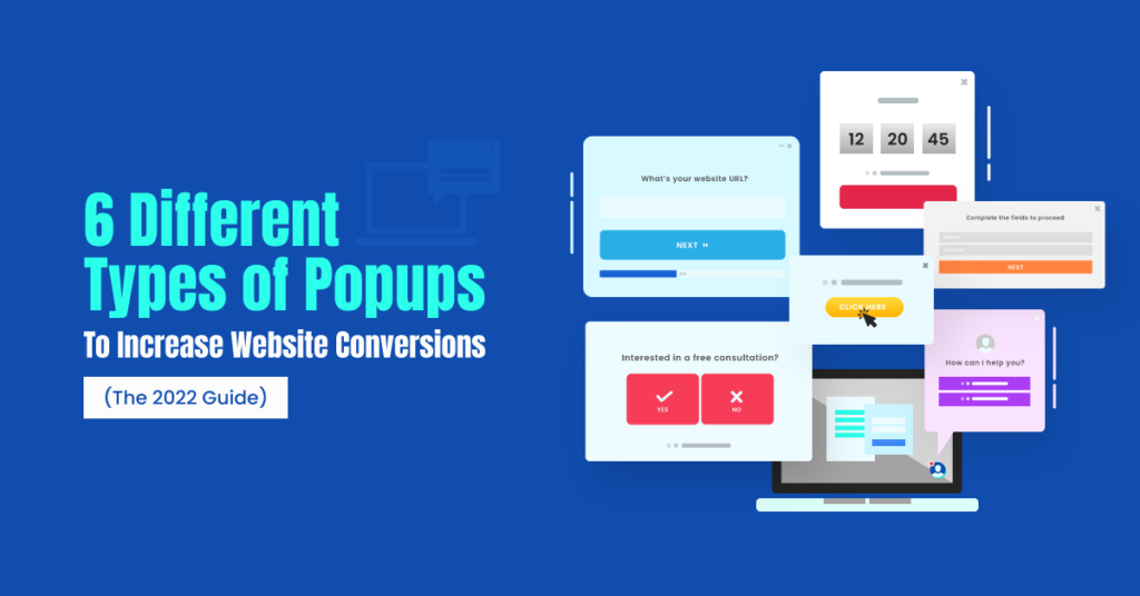 different types of popups