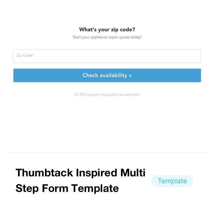 Thumbtack template