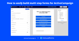 activecampaign multi step forms