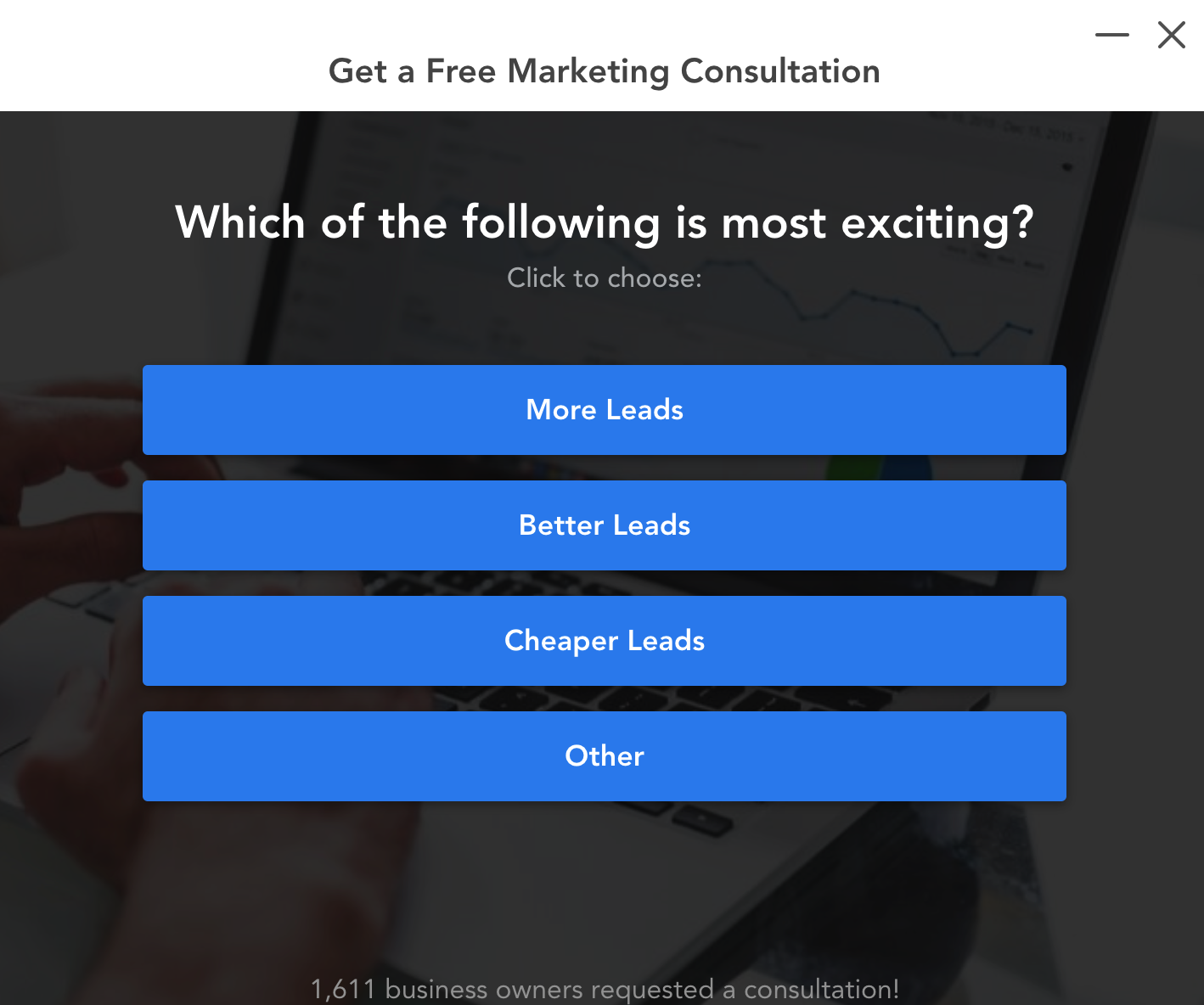 marketing agency lead form