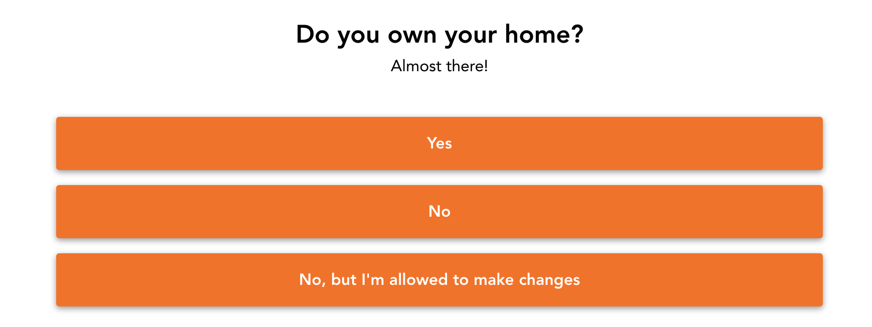 do you own your home?
