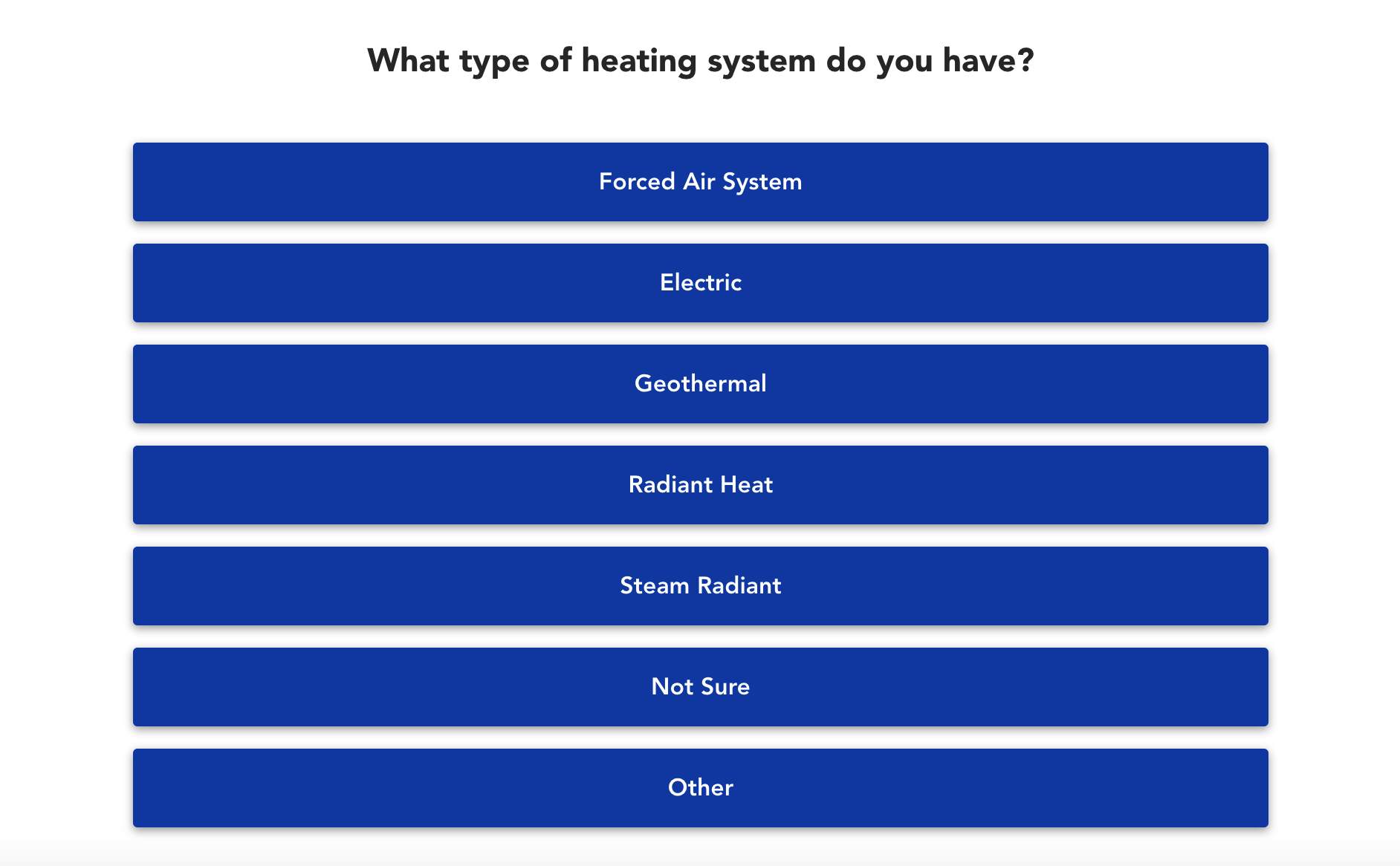HVAC lead quiz step 3