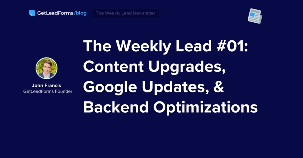 The weekly lead 01