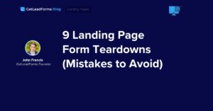 landing page forms