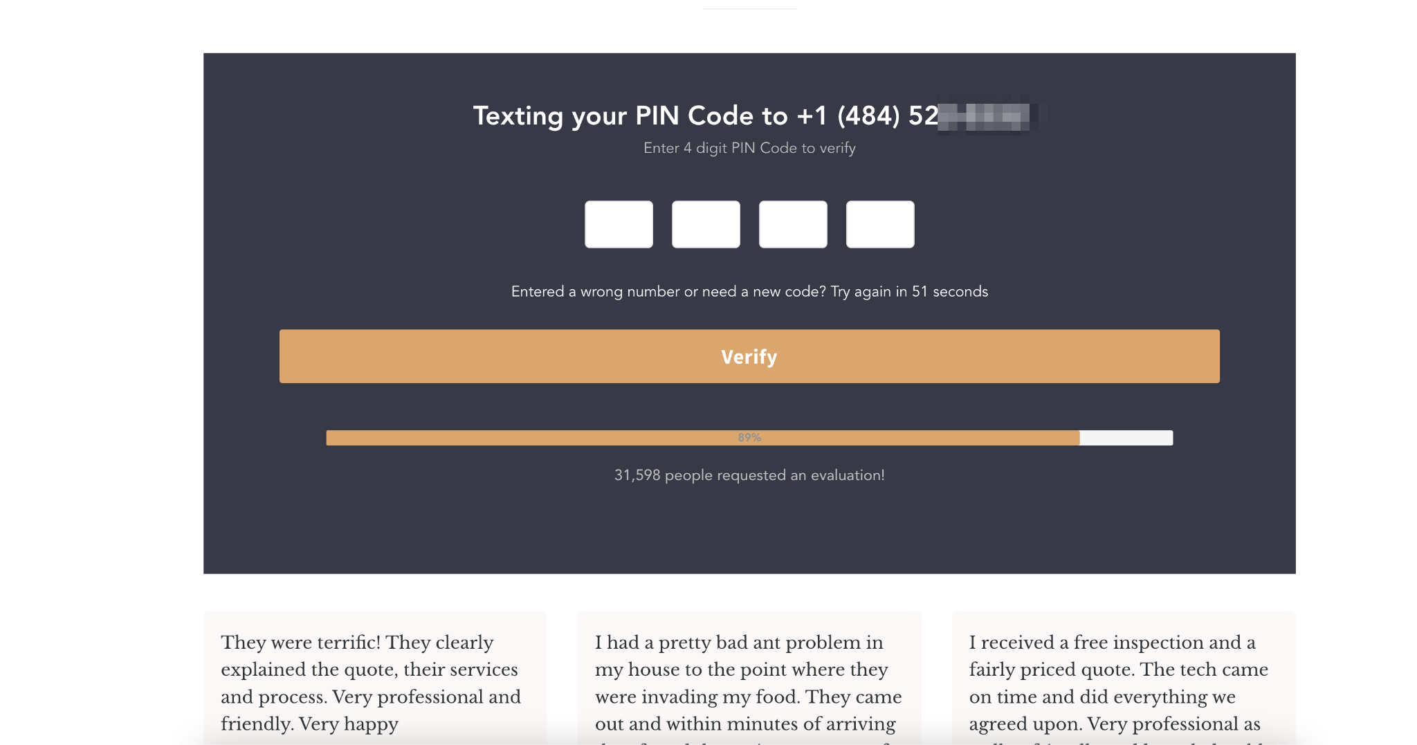 otp pin verification in your form